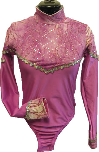 Fuchsia Glittering Swirls